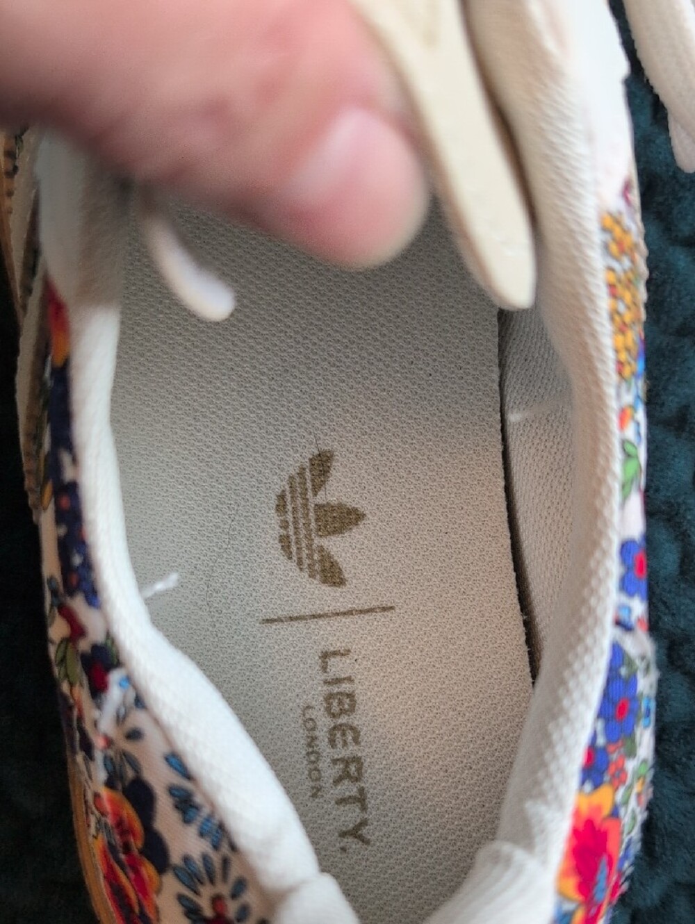 Liberty x Adidas Floral White Multicolor Women's Sneaker - Picture 4 of 12